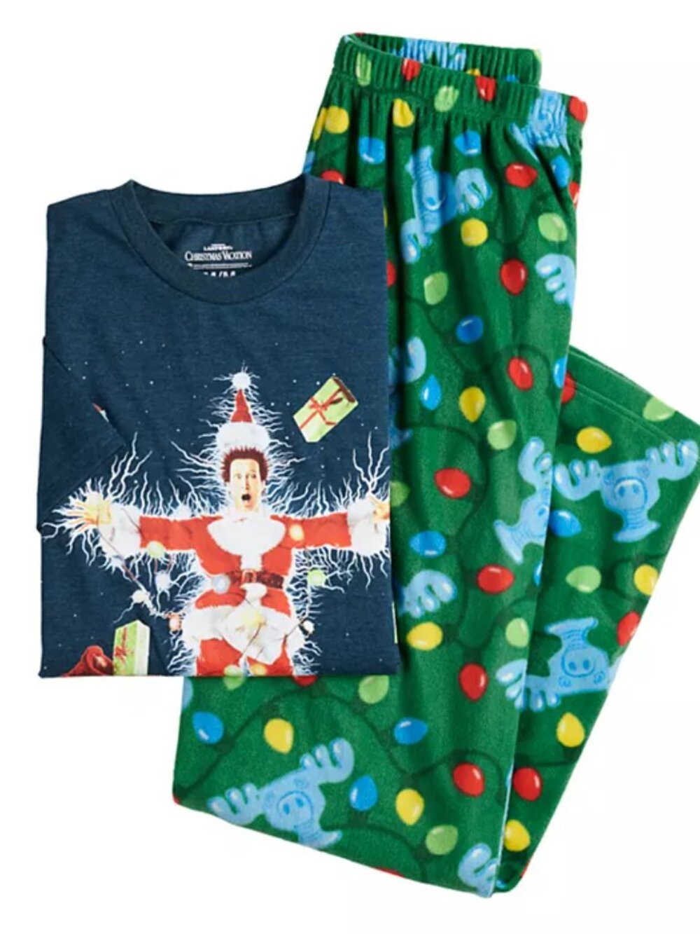NEW Men's Christmas Vacation Stung Out 2-Piece Pajama Set in Gift Box Large